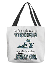 JERSEY GIRL LIFE TOOK TO VIRGINIA All-Over Tote tile