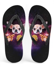 Chihuahua Galaxy Tacos Men's Flip Flops tile