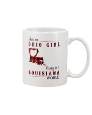 OHIO GIRL LIVING IN LOUISIANA WORLD Mug tile