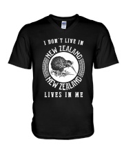 NEW ZEALAND LIVES IN ME V-Neck T-Shirt thumbnail