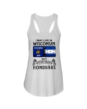 LIVE IN WISCONSIN BEGAN IN HONDURAS Ladies Flowy Tank thumbnail