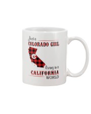 COLORADO GIRL LIVING IN CALIFORNIA WORLD Mug tile