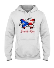 Puerto Rico Flag Butterfly Hooded Sweatshirt tile