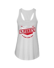 Made In Peru A Long Time Ago Ladies Flowy Tank tile