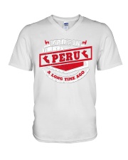 Made In Peru A Long Time Ago V-Neck T-Shirt tile