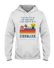 I'M OK BUT I NEED TO GO TO DENMARK Hooded Sweatshirt front