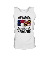 LIVE IN NC BUT MY STORY BEGAN IN MARYLAND Unisex Tank tile