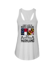 LIVE IN NC BUT MY STORY BEGAN IN MARYLAND Ladies Flowy Tank tile