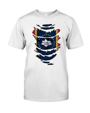 Mississippi Muscle Flag Classic T-Shirt front