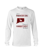 PERUVIAN GIRL LIVING IN CONNECTICUT WORLD Long Sleeve Tee tile