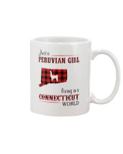 PERUVIAN GIRL LIVING IN CONNECTICUT WORLD Mug tile