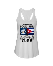 LIVE IN LOUISIANA BEGAN IN CUBA Ladies Flowy Tank tile