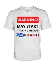 Talking About Puerto Rico V-Neck T-Shirt tile