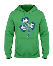 Louisiana Flag Clover Leaf Hooded Sweatshirt tile