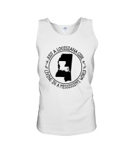 LOUISIANA GIRL LIVING IN A MISSISSIPPI WORLD Unisex Tank thumbnail