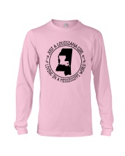 LOUISIANA GIRL LIVING IN A MISSISSIPPI WORLD Long Sleeve Tee thumbnail
