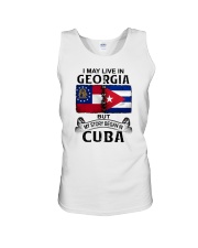 LIVE IN GEORGIA BEGAN IN CUBA Unisex Tank tile