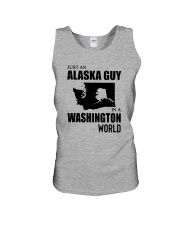 JUST AN ALASKA GUY IN A WASHINGTON WORLD Unisex Tank thumbnail