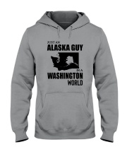 JUST AN ALASKA GUY IN A WASHINGTON WORLD Hooded Sweatshirt thumbnail
