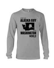 JUST AN ALASKA GUY IN A WASHINGTON WORLD Long Sleeve Tee thumbnail