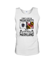 LIVE IN MA BUT MY STORY BEGAN IN MARYLAND Unisex Tank tile