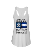 LIVE IN LOUISIANA BEGAN IN HONDURAS Ladies Flowy Tank thumbnail