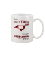 SOUTH DAKOTA GIRL LIVING IN NORTH CAROLINA WORLD Mug tile