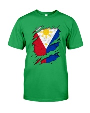 Philippines Flag Torn Classic T-Shirt tile