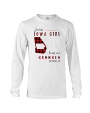 IOWA GIRL LIVING IN GEORGIA WORLD Long Sleeve Tee thumbnail