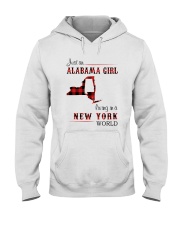 ALABAMA GIRL LIVING IN NEW YORK WORLD Hooded Sweatshirt thumbnail
