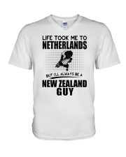 NEW ZEALAND GUY LIFE TOOK TO NETHERLANDS V-Neck T-Shirt thumbnail