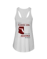 FLORIDA GIRL LIVING IN ARIZONA WORLD Ladies Flowy Tank tile