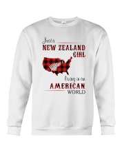 NEW ZEALAND GIRL LIVING IN AMERICAN WORLD Crewneck Sweatshirt thumbnail