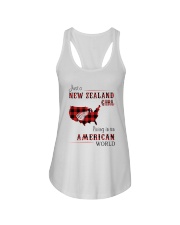 NEW ZEALAND GIRL LIVING IN AMERICAN WORLD Ladies Flowy Tank thumbnail