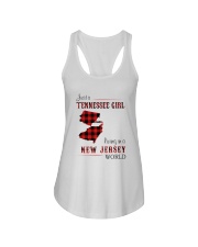 TENNESSEE GIRL LIVING IN NEW JERSEY WORLD Ladies Flowy Tank thumbnail
