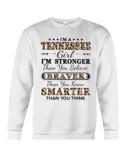 Tennessee Girl Stronger Braver Smarter Crewneck Sweatshirt tile