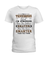 Tennessee Girl Stronger Braver Smarter Ladies T-Shirt tile