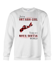 ONTARIO GIRL LIVING IN NOVA SCOTIA WORLD Crewneck Sweatshirt thumbnail