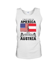 LIVE IN AMERICA BEGAN IN AUSTRIA ROOT WOMEN Unisex Tank thumbnail