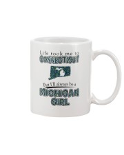 MICHIGAN GIRL LIFE TOOK TO CONNECTICUT Mug tile