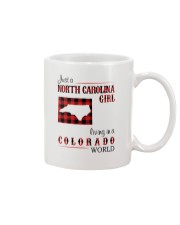 NORTH CAROLINA GIRL LIVING IN COLORADO WORLD Mug tile