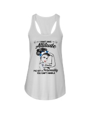 Custom Name Scotland I Don't Have Attitude Ladies Flowy Tank tile