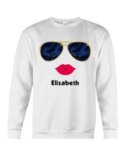 Alaska Flag Glasses Custom Your Name Crewneck Sweatshirt tile