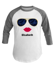 Alaska Flag Glasses Custom Your Name Baseball Tee tile