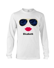 Alaska Flag Glasses Custom Your Name Long Sleeve Tee tile