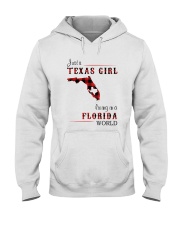 TEXAS GIRL LIVING IN FLORIDA WORLD Hooded Sweatshirt tile