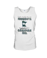 CANADIAN GIRL LIFE TOOK TO MINNESOTA Unisex Tank tile