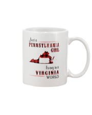 PENNSYLVANIA GIRL LIVING IN VIRGINIA WORLD Mug tile
