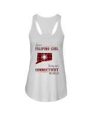 FILIPINO GIRL LIVING IN CONNECTICUT WORLD Ladies Flowy Tank tile