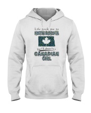 CANADIAN GIRL LIFE TOOK TO NORTH DAKOTA Hooded Sweatshirt front